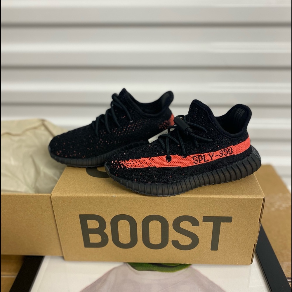 Adidas Yeezy Boost 350 V2 Core Black Red (infants 10K)